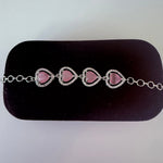 Pink Heart Elegance Bracelet - Vinni’s Jewelry
