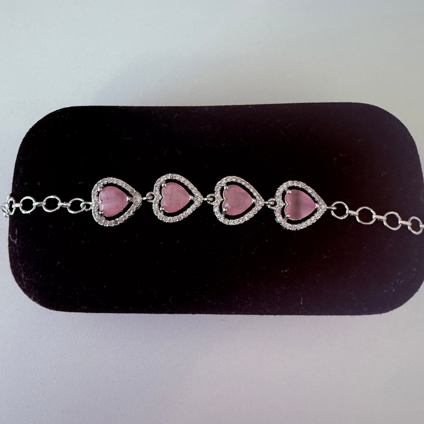 Pink Heart Elegance Bracelet - Vinni’s Jewelry