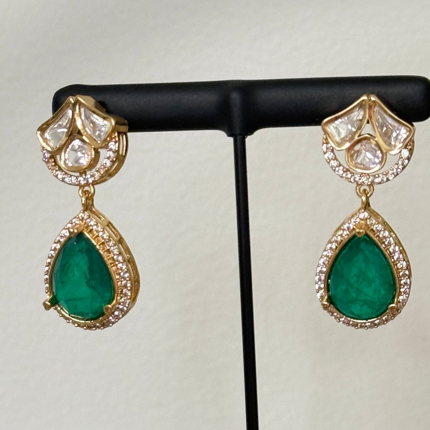Emerald Grace Drop Earrings