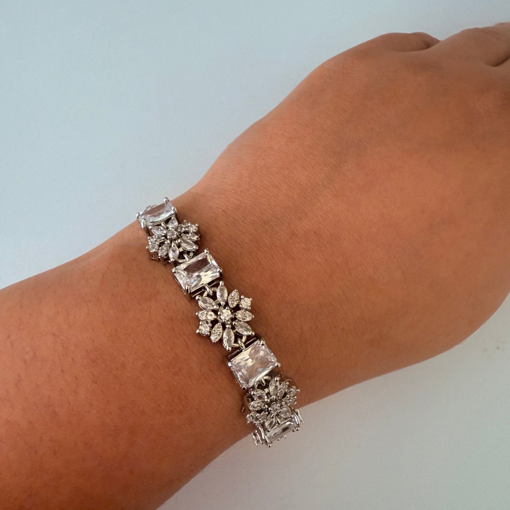 Radiant Baguette Snowflake Bracelet - Vinni’s Jewelry