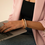 Radiant Rose Gold Bangle | Elegant Rhinestone Bracelet for Women - Vinni’s Jewelry