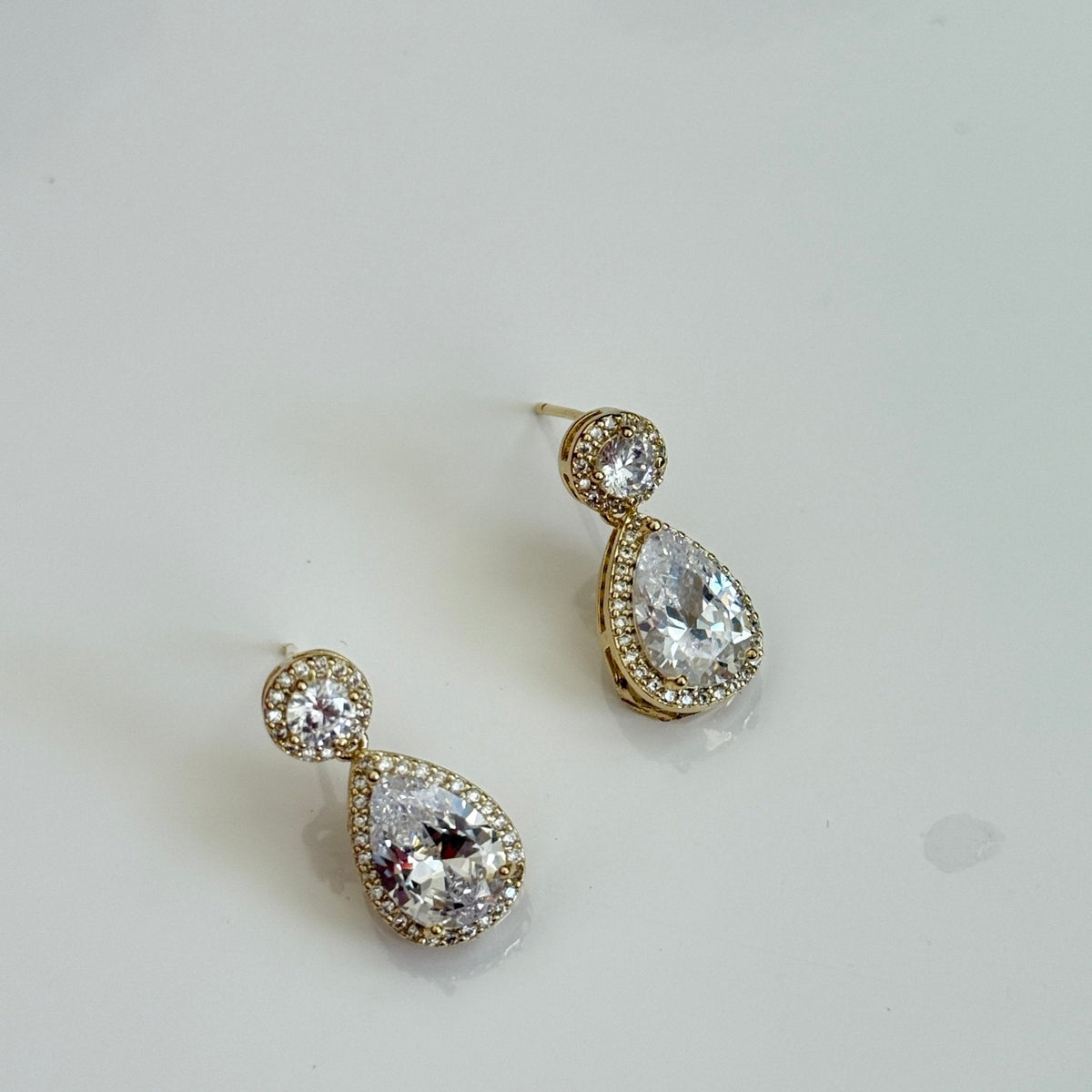 Regal Teardrop Radiance Earrings - Vinni’s Jewelry