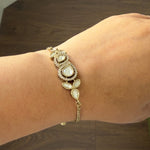 Royal Kundan Drop Adjustable Bracelet - Vinni’s Jewelry