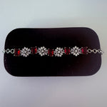 Ruby Radiance Blossom Bracelet - Vinni’s Jewelry