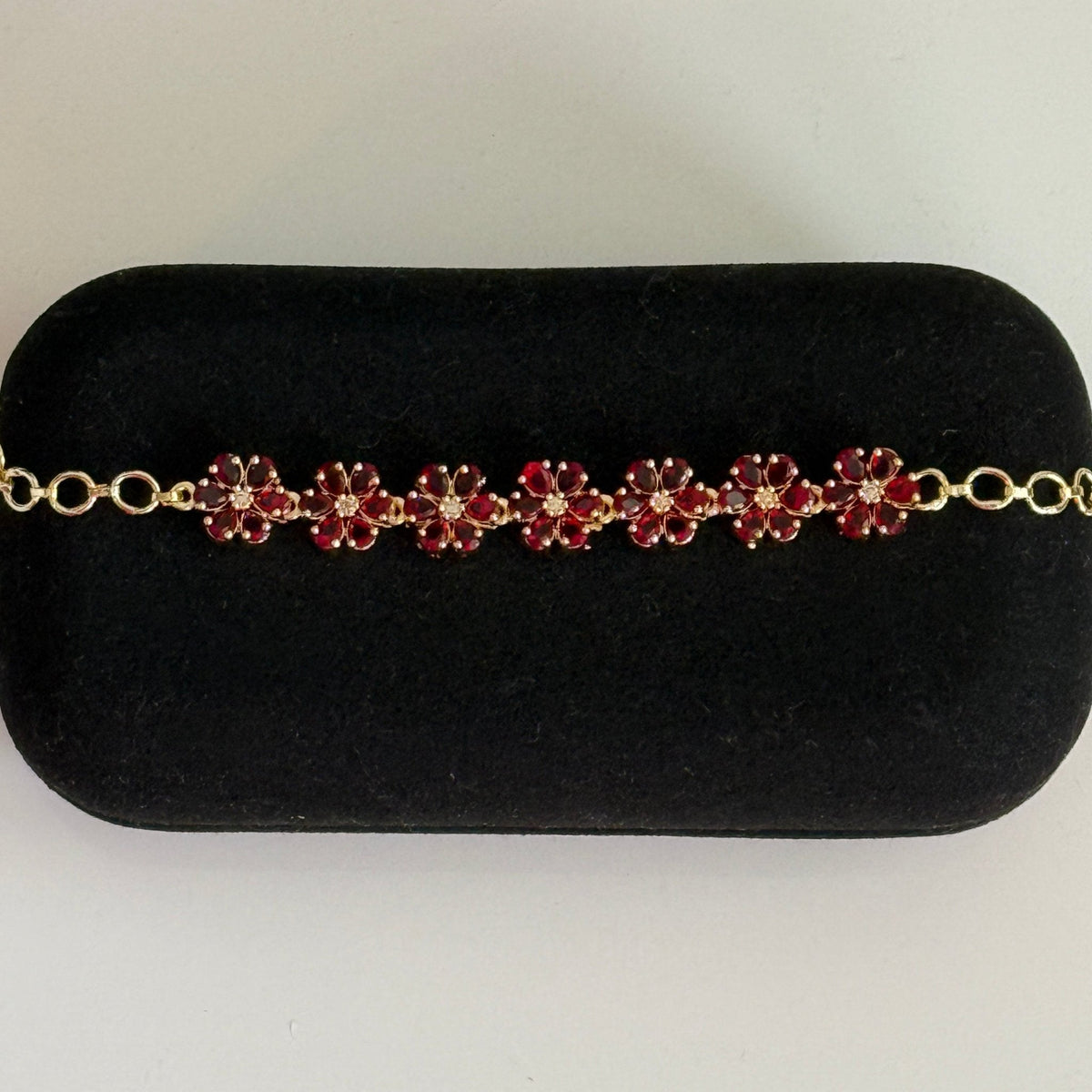 Scarlet Bloom Floral Bracelet - Vinni’s Jewelry
