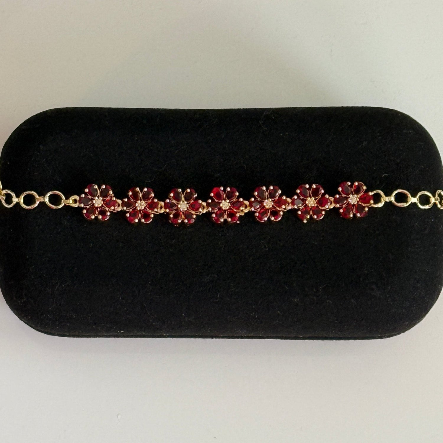 Scarlet Bloom Floral Bracelet - Vinni’s Jewelry
