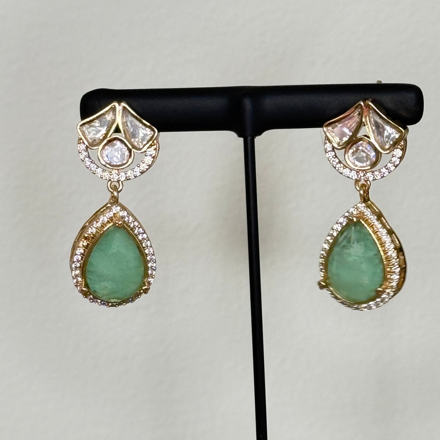 Scarlet Elegance Drop Earrings