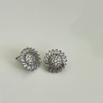 Silver Radiance Burst Stud Earrings - Vinni’s Jewelry