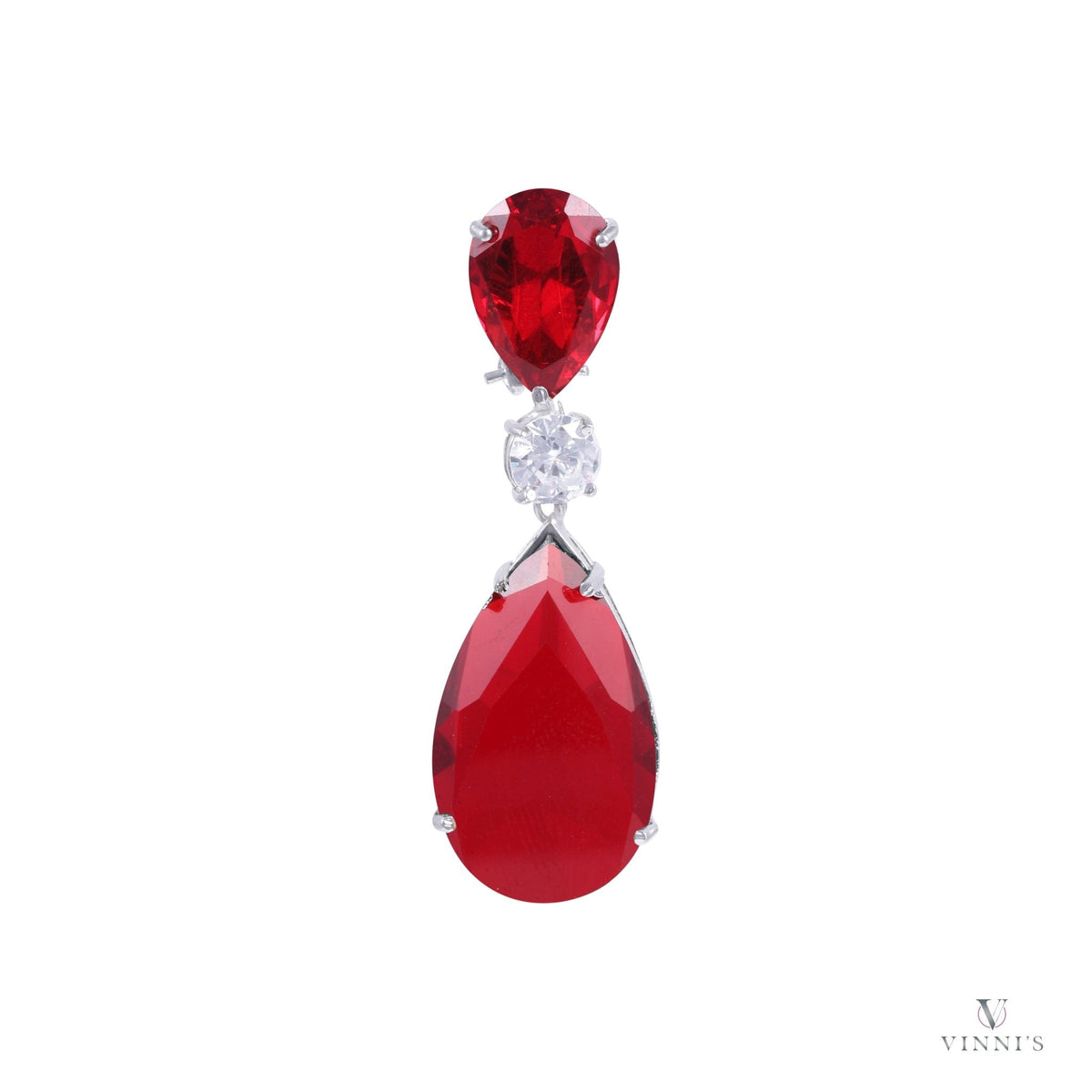 Unique Ad Scarlet Teardrop Earrings - Vinni’s Jewelry