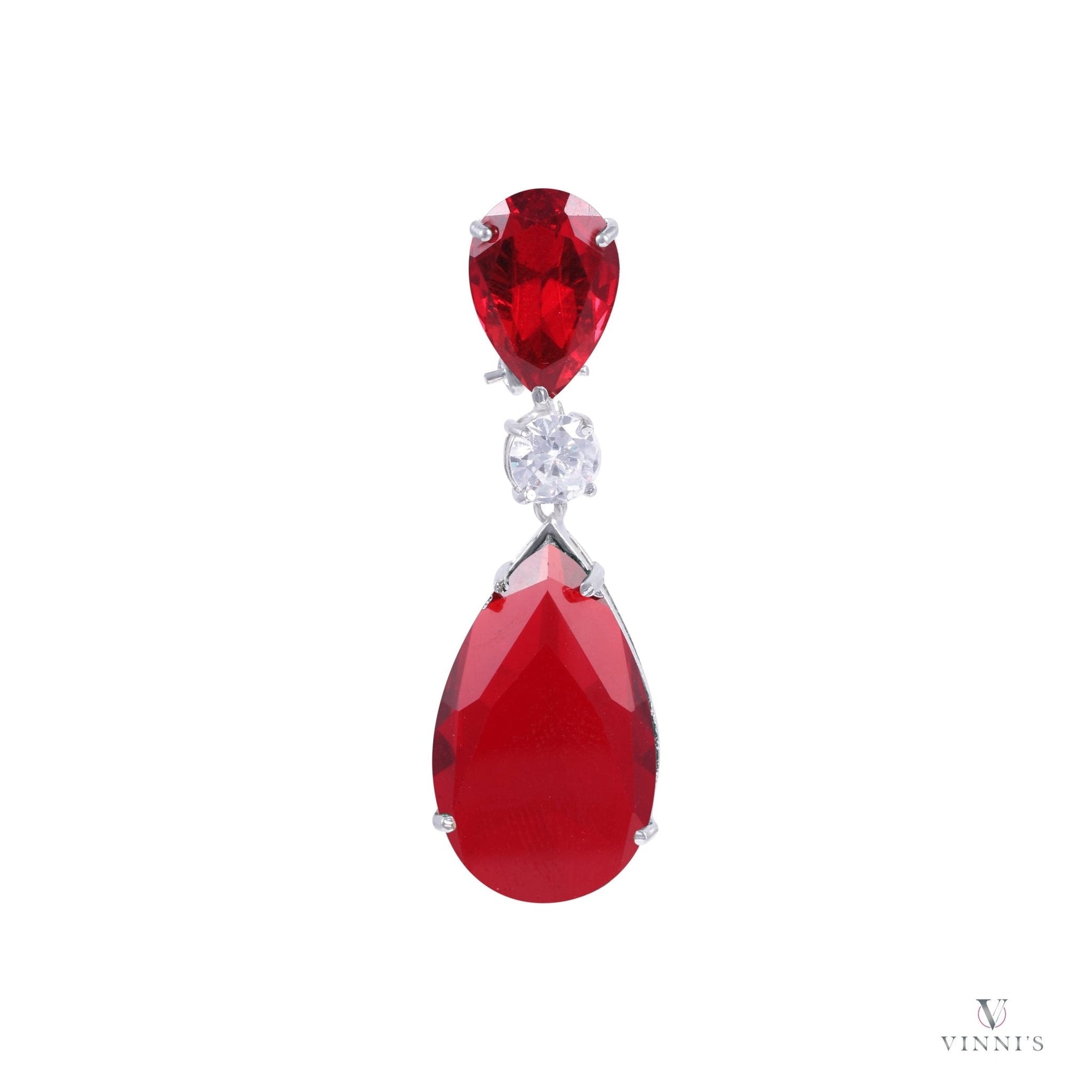 Unique Ad Scarlet Teardrop Earrings - Vinni’s Jewelry