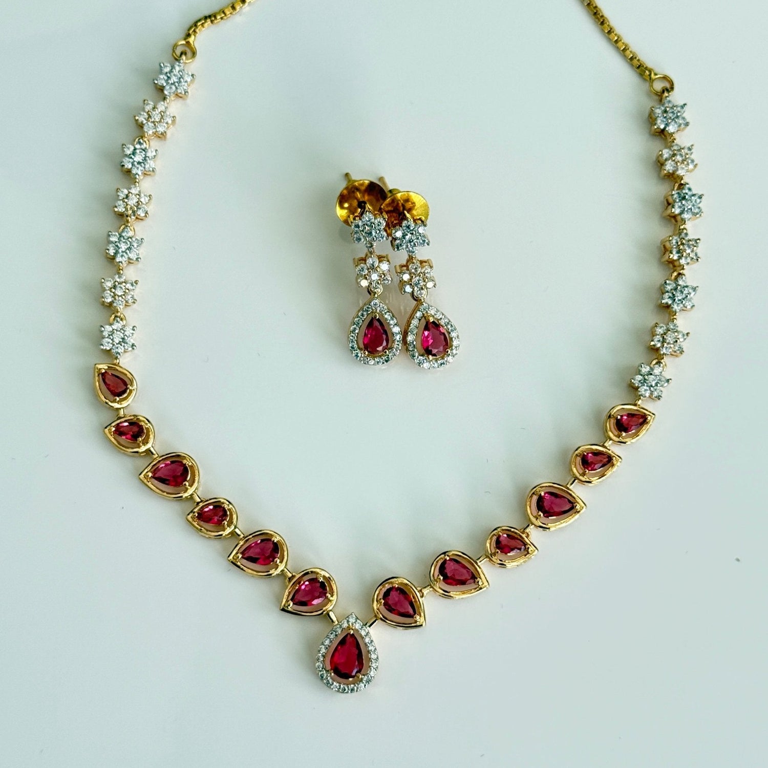 Vinni’s Ruby Blossom Set - Vinni’s Jewelry
