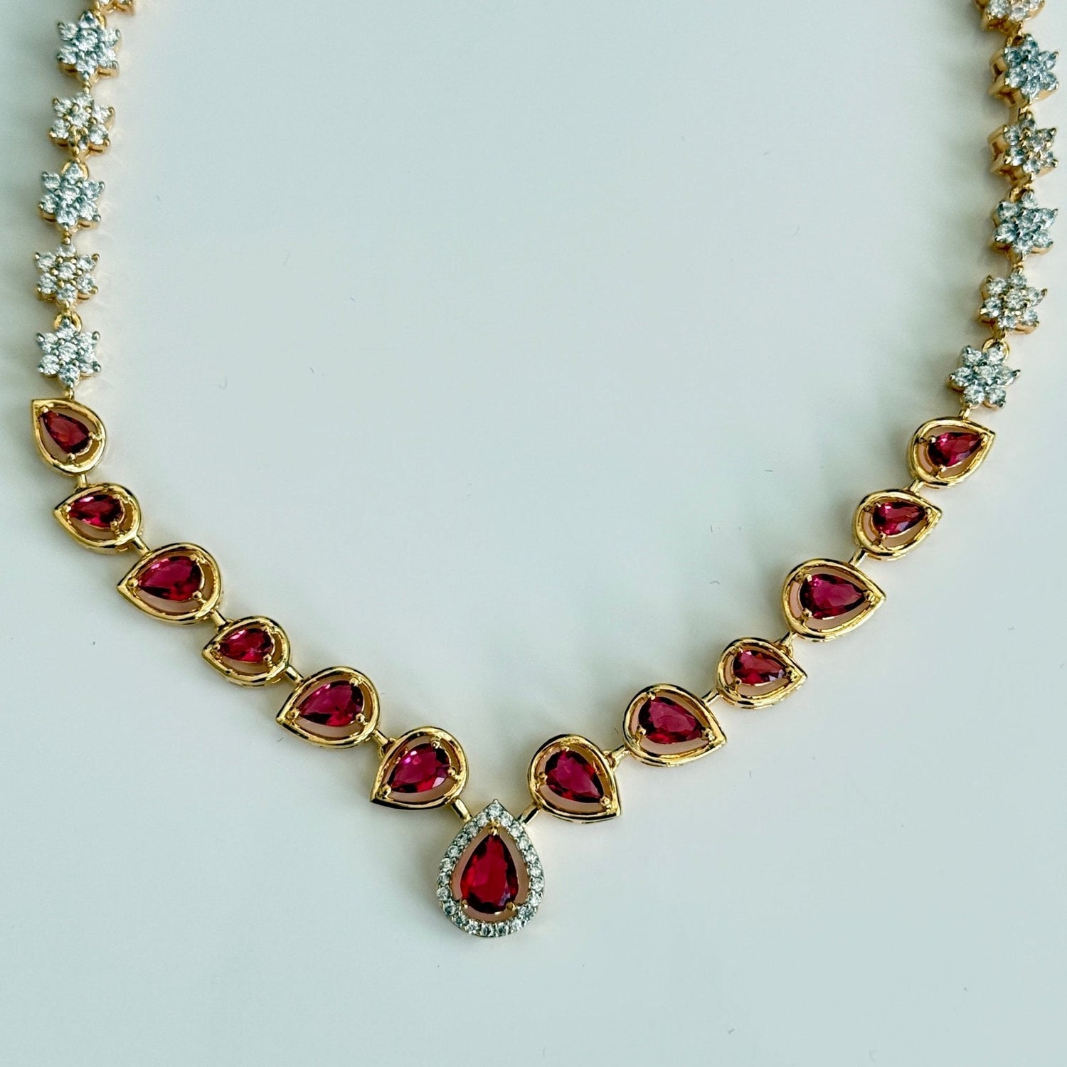 Vinni’s Ruby Blossom Set - Vinni’s Jewelry
