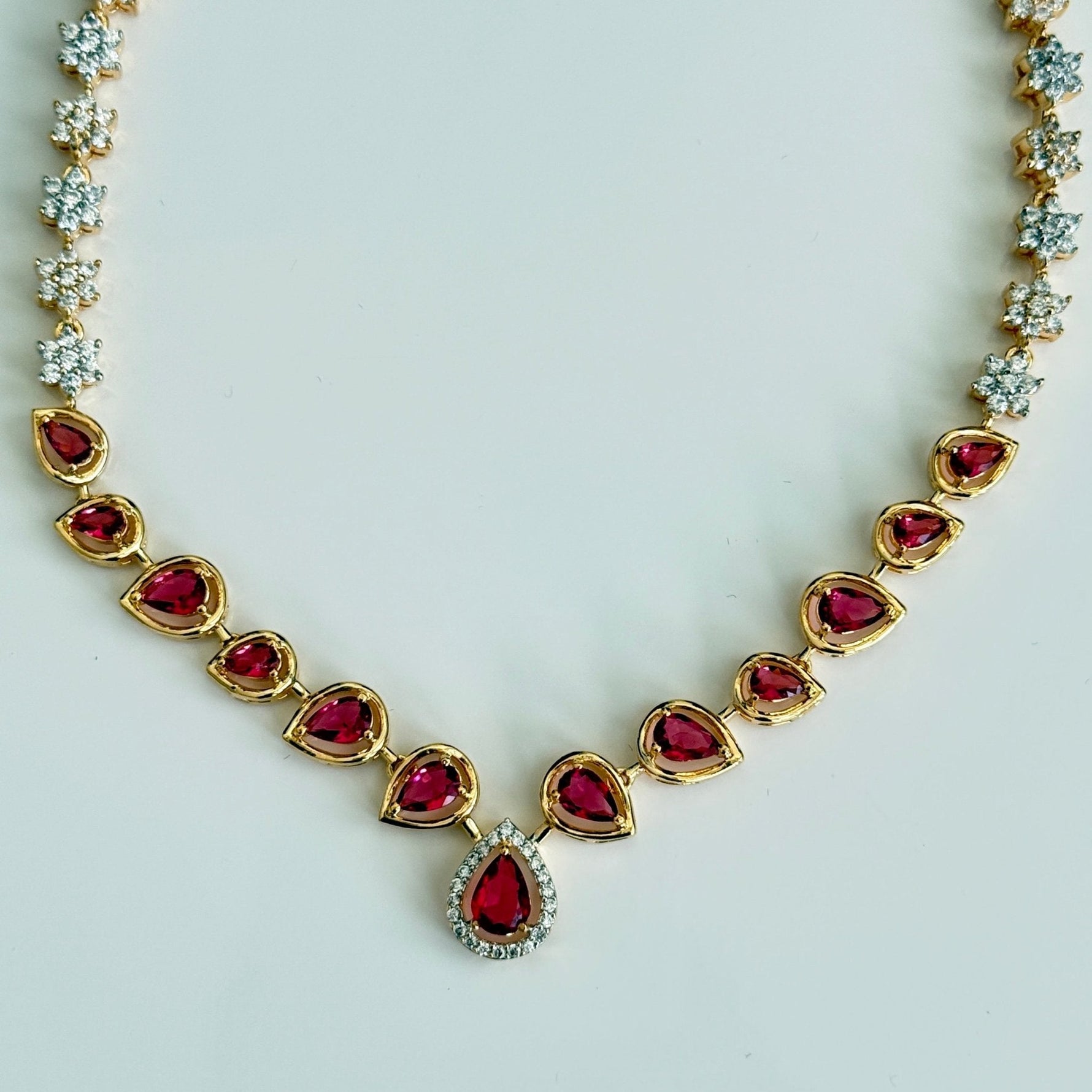 Vinni’s Ruby Blossom Set - Vinni’s Jewelry
