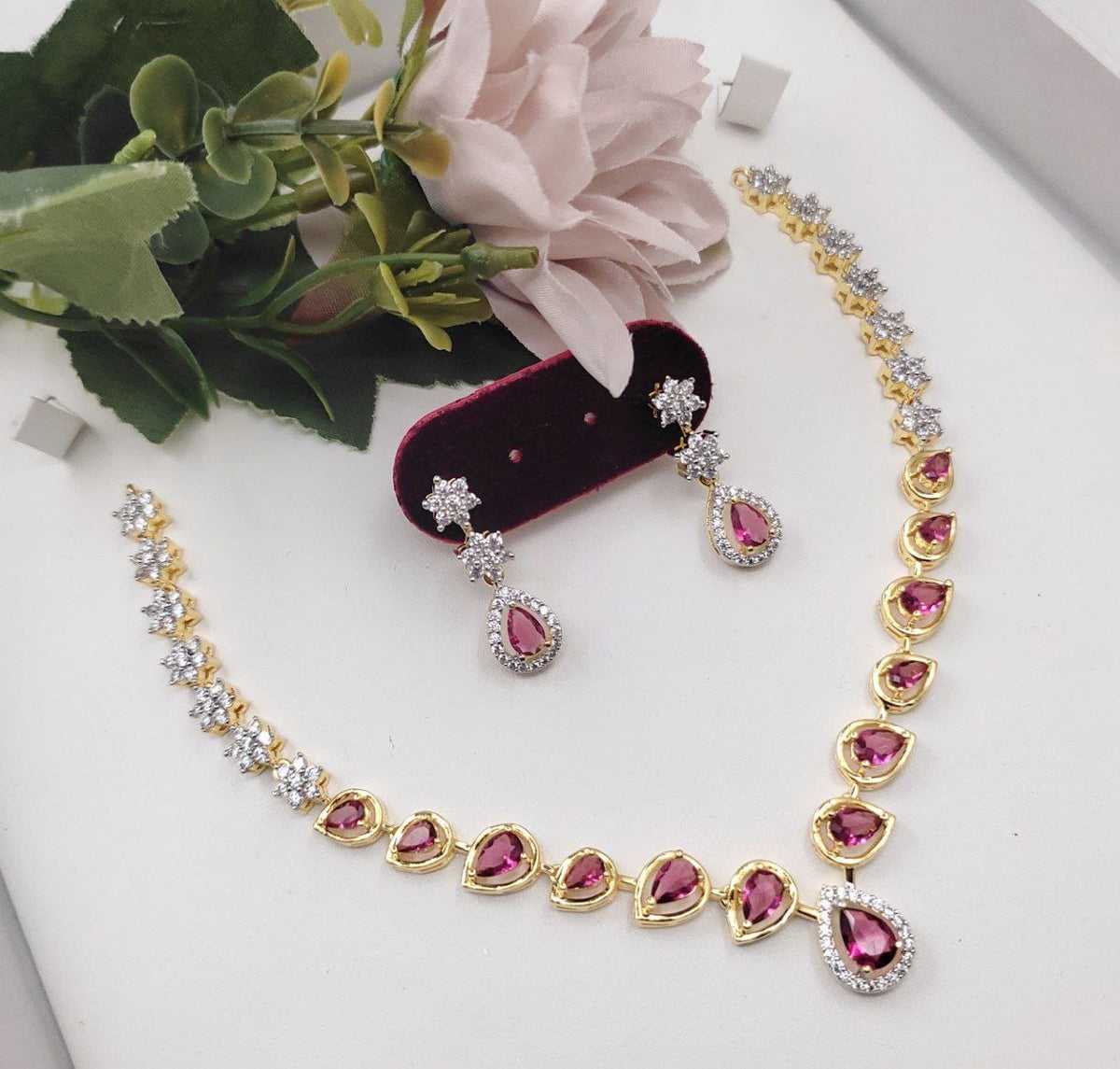 Vinni’s Ruby Blossom Set - Vinni’s Jewelry